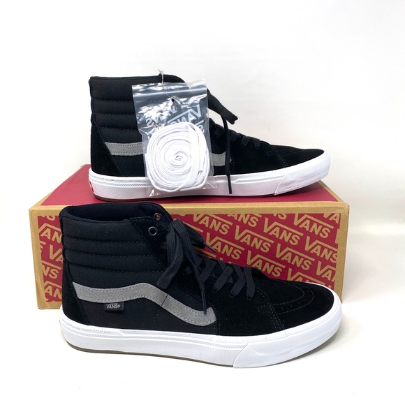 VANS BMX SK8-HI Black Gray Men’s High Top Suede Canvas Sneakers Size VN0A5JIQ9BG - Picture 7 of 10